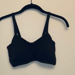 Black strappy back bralette